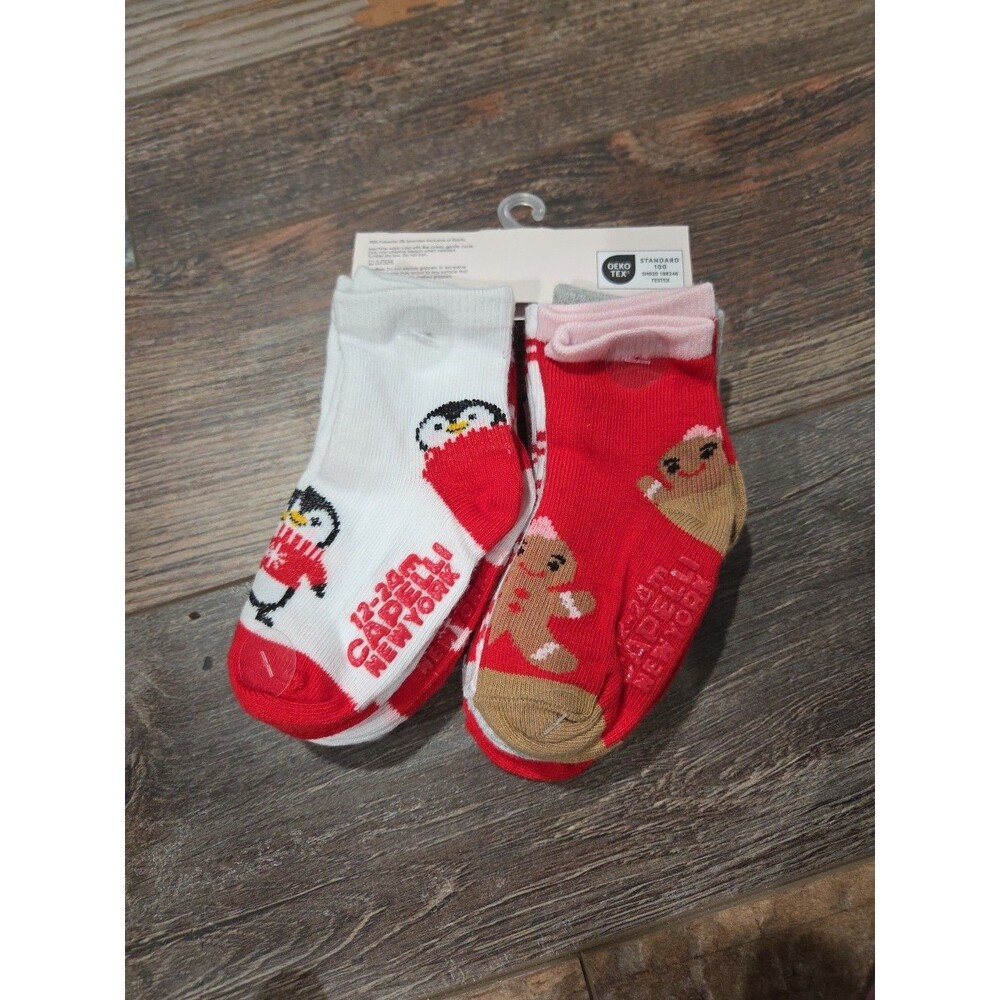 10 Pair Capelli Christmas socks 12-24M NWT B10